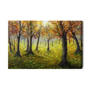 Peinture sur toile Paysage De Forêt D'automne – Image 2