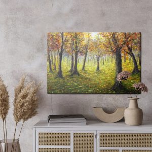 Peinture sur toile Paysage De Forêt D'automne – Image 3