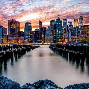 Peinture sur toile Panorama De La Ville De New York – Image 1