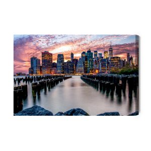Peinture sur toile Panorama De La Ville De New York – Image 2