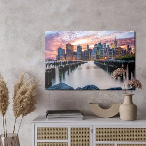 Peinture sur toile Panorama De La Ville De New York – Image 3