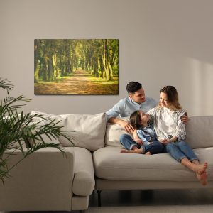 Peinture sur toile Un Chemin Au Milieu De La Forêt – Image 7