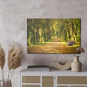 Peinture sur toile Un Chemin Au Milieu De La Forêt – Image 3