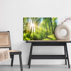 Peinture sur toile Lever Du Soleil Dans Une Forêt Verte – Image 6