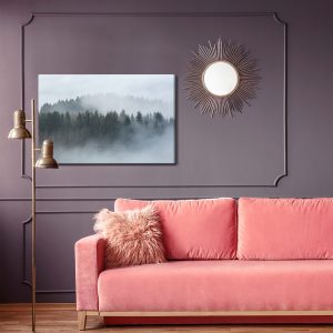 Peinture sur toile Arbres Enveloppés De Brouillard – Image 4