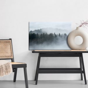 Peinture sur toile Arbres Enveloppés De Brouillard – Image 6