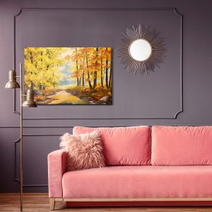 Peinture sur toile Rochers Dans La Forêt D'automne – Image 4