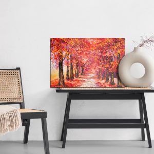 Peinture sur toile Forêt D'automne Aux Couleurs Chaudes – Image 6