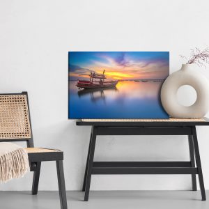 Peinture sur toile Bateau Au Coucher Du Soleil – Image 6