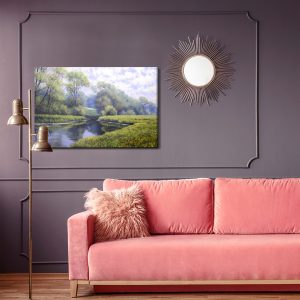 Peinture sur toile Rivière Dans La Forêt – Image 4