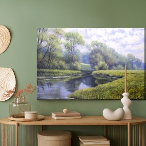 Peinture sur toile Rivière Dans La Forêt – Image 5