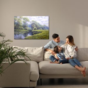 Peinture sur toile Rivière Dans La Forêt – Image 7