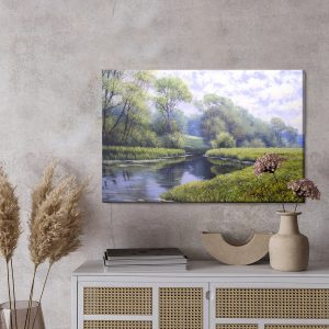Peinture sur toile Rivière Dans La Forêt – Image 3