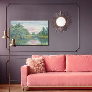 Peinture sur toile Forêt Au Fil De L'eau – Image 4