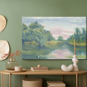 Peinture sur toile Forêt Au Fil De L'eau – Image 5