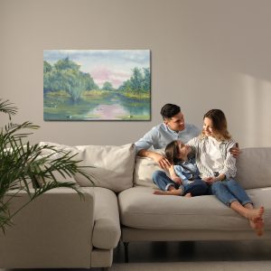 Peinture sur toile Forêt Au Fil De L'eau – Image 7