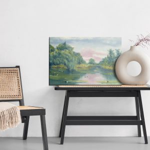 Peinture sur toile Forêt Au Fil De L'eau – Image 6