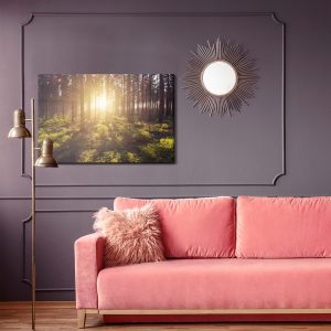 Peinture sur toile Les Rayons Du Soleil Dans La Forêt – Image 4