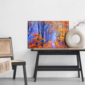 Peinture sur toile Forêt Bleu-Orange – Image 6