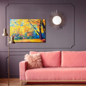 Peinture sur toile Paysage De Forêt D'automne – Image 4