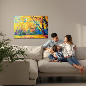 Peinture sur toile Paysage De Forêt D'automne – Image 7