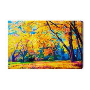 Peinture sur toile Paysage De Forêt D'automne – Image 2