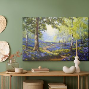 Peinture sur toile Chemin Dans La Forêt De Printemps – Image 5