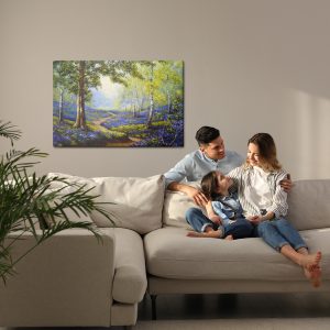 Peinture sur toile Chemin Dans La Forêt De Printemps – Image 7