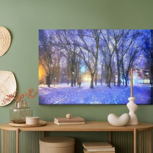 Peinture sur toile Hiver Dans Le Parc – Image 5