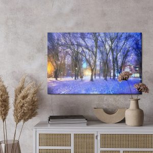 Peinture sur toile Hiver Dans Le Parc – Image 3