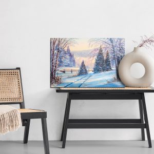 Peinture sur toile Paysage De Forêt D'hiver – Image 6