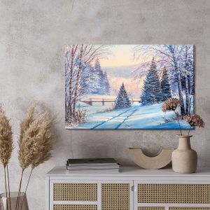 Peinture sur toile Paysage De Forêt D'hiver – Image 3