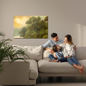 Peinture sur toile Journée Nuageuse Dans Les Bois – Image 7
