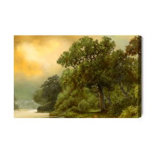 Peinture sur toile Journée Nuageuse Dans Les Bois – Image 2