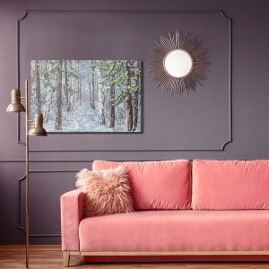 Peinture sur toile Forêt Enneigée – Image 4