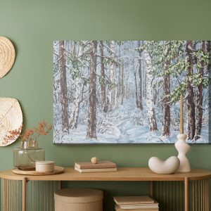 Peinture sur toile Forêt Enneigée – Image 5