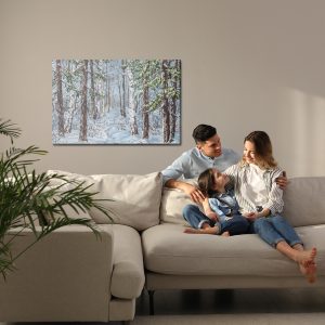 Peinture sur toile Forêt Enneigée – Image 7