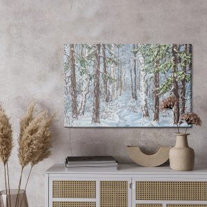 Peinture sur toile Forêt Enneigée – Image 3