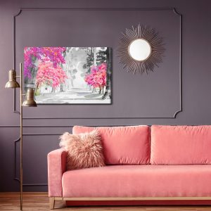 Peinture sur toile Fleurs De Cerisier Peintes À L'aquarelle – Image 4