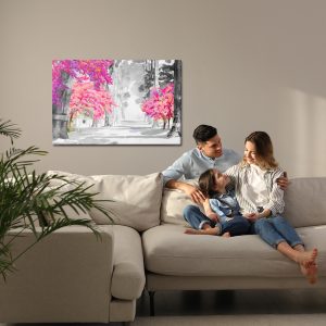 Peinture sur toile Fleurs De Cerisier Peintes À L'aquarelle – Image 7