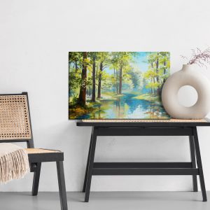 Peinture sur toile Le Paysage Forestier Est Peint – Image 6