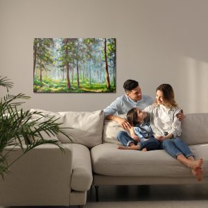 Peinture sur toile Le Paysage Forestier Comme Peint – Image 7