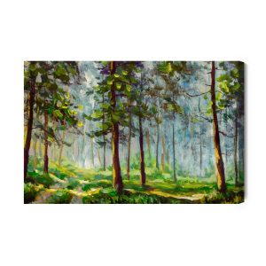 Peinture sur toile Le Paysage Forestier Comme Peint – Image 2