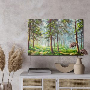 Peinture sur toile Le Paysage Forestier Comme Peint – Image 3