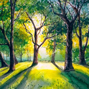 Peinture sur toile Forêt Le Matin – Image 1