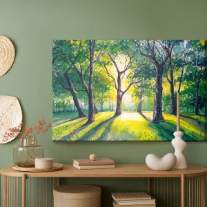 Peinture sur toile Forêt Le Matin – Image 5
