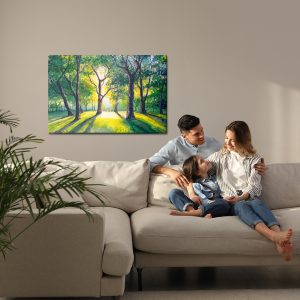 Peinture sur toile Forêt Le Matin – Image 7