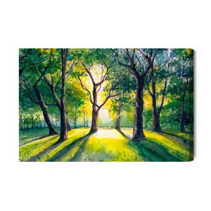 Peinture sur toile Forêt Le Matin – Image 2