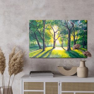 Peinture sur toile Forêt Le Matin – Image 3