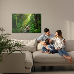 Peinture sur toile Forêt Tropicale 3D – Image 7